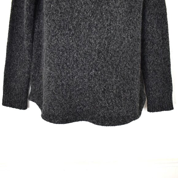 Michael Kors Turtleneck Tunic Sweater Sz M Chunky Marled Wool Neutral Minimalist - Picture 3 of 15